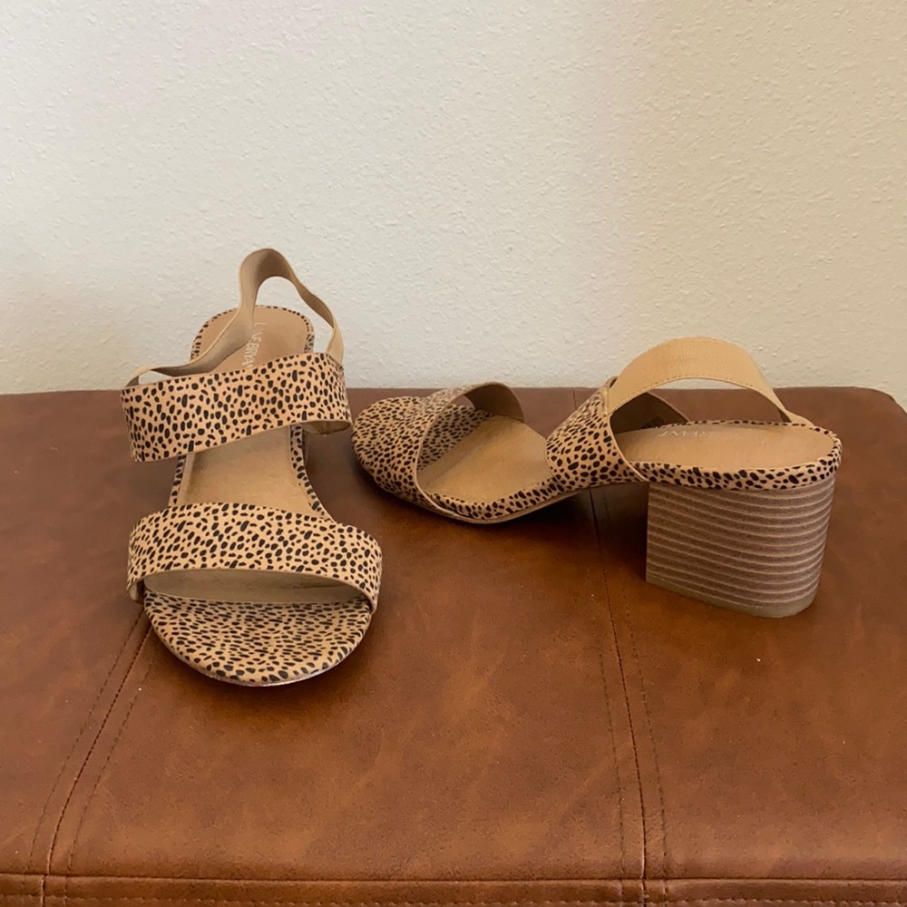 Cheetah Block Sandals
